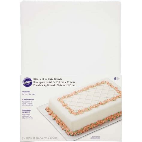 10 X 14 Inch Rectangular Cake Boards 6 Piece In 2020 Wilton Cakes