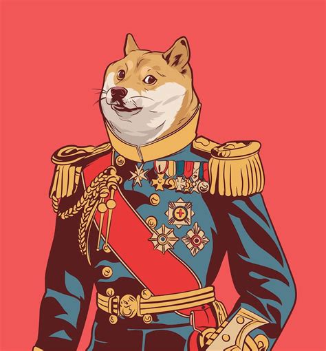 Doge Meme Poster Aristocrat Dog Internet Modern Pop Art Design Etsy