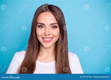 Close Up Portrait Of Her She Nice Looking Attractive Lovely Lovable Winsome Pretty Cheerful
