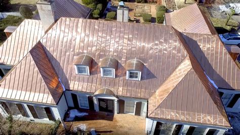 Copper Standing Seam Metal Roof Installation Century Slate Co Nc