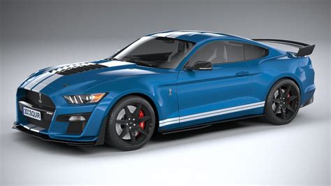 3d Model Ford Mustang Gt500 Shelby 2020 Cgtrader
