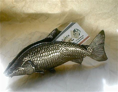 Modello Depositato Silver Fish Note And Card Holder Heavy