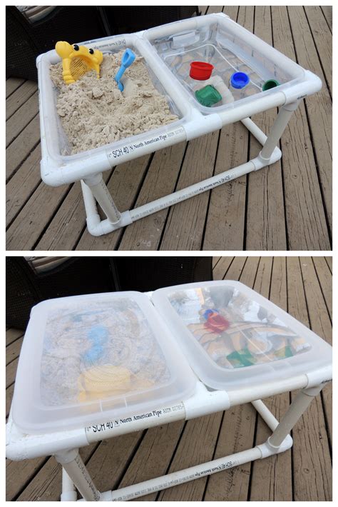 Diy Sand And Water Sensory Bin Table 60 Minutes 50 Done Diy For