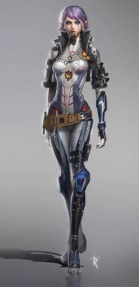 Sci Fi Girl Robot Girl Cyberpunk Character