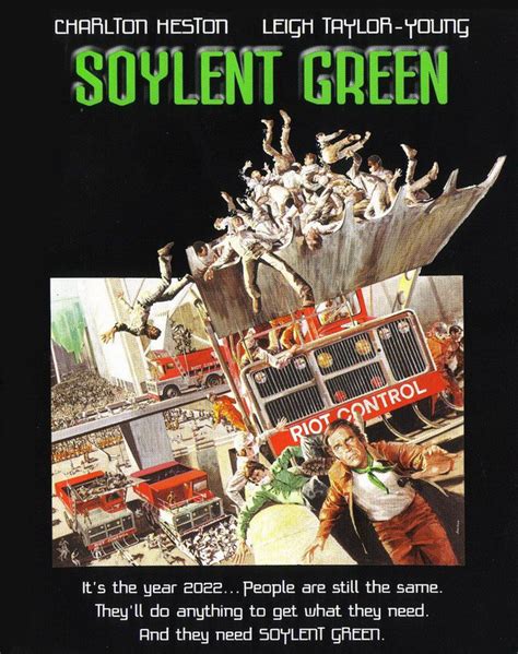 Each serving of soylent provides maximum nutrition with minimum effort. Soylent Green (1973) | Matt J. Horn