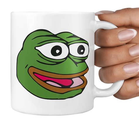 Pepe The Happy Frog Mug Geek T Meme Mug Reddit Tumblr Etsy