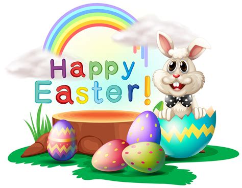 A Happy Easter Greeting 520524 Vector Art At Vecteezy