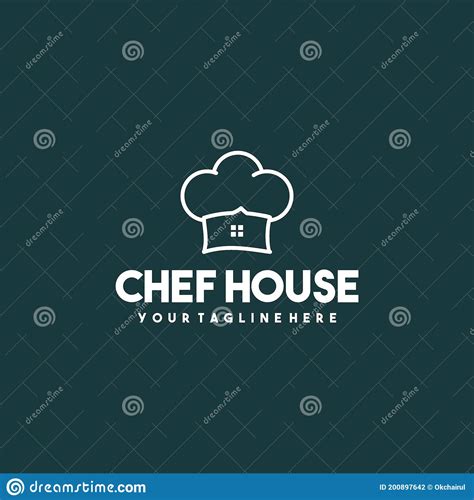 Creative Chef House Logo Design Stock Illustration Illustration Of