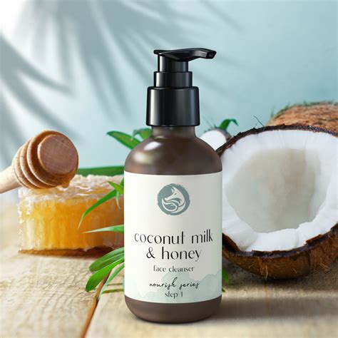 Coconut Milk Honey Face Cleanser Natural And Organic Foxbrim Foxbrim Naturals