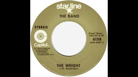 Band The Weight 1968 Youtube