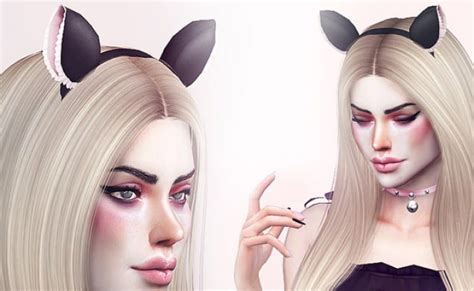 Reina Ts4 Cat Rabbit Ears Hair Acc Reina Sims4 On Patreon Sims 4 Mm Cc