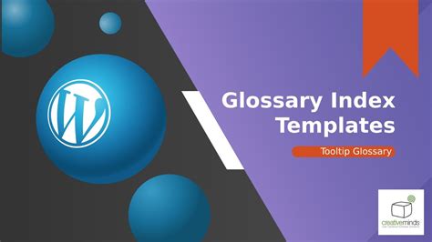 Applying Different Index Glossary Templates Wordpress Tooltip