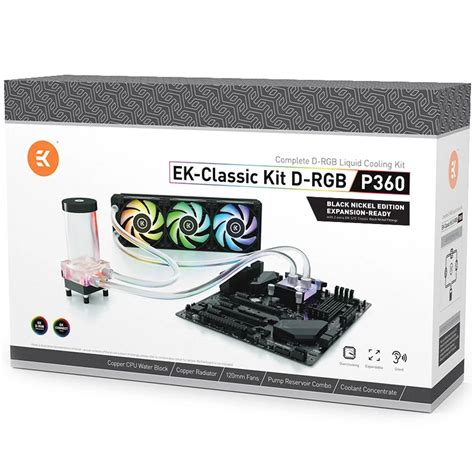 Buy Ek Classic P360 D Rgb Liquid Cooling Kit Black Nickel