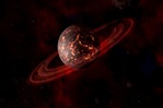 Planeta con anillos de color rojo (32288), descarga a 1920x1080