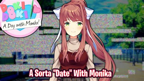 A Sorta Date With Monikaddlc A Day With Monika Mod Youtube
