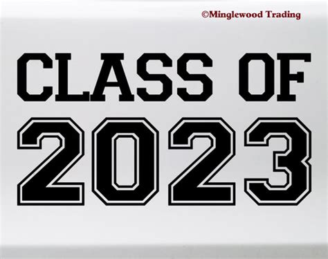 Class Of 2024 Vinyl Sticker Graduate High School College Die Cut Decal