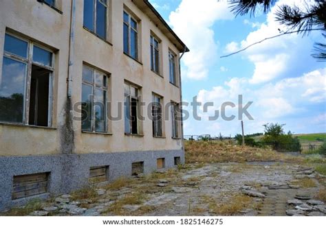 Old Brownfield School Bulgarian Village Stock Photo 1825146275