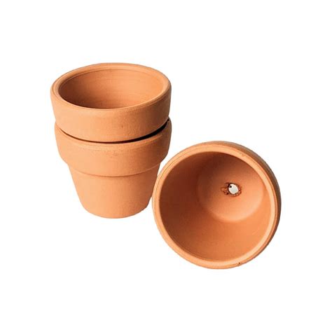 Small Terracotta Flower Pots Set Of Three By The Danes
