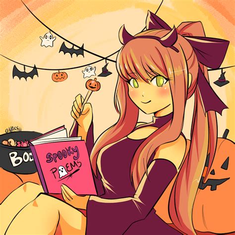 Monika Is Getting In The Halloween Mood And Looking Super Attractive