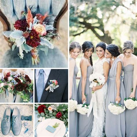 cranberry and dusty blue wedding a colorful and stylish combination jenniemarieweddings