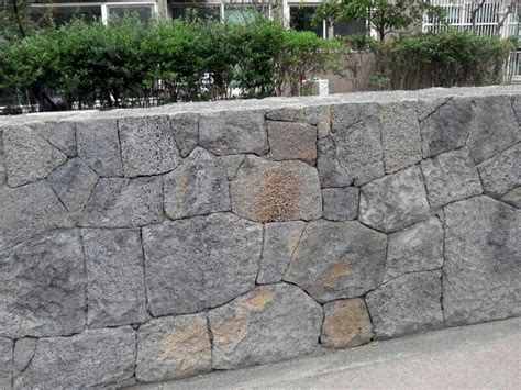 Stone Wall From Basalt Stone Wall Construction By Contemporary Stone