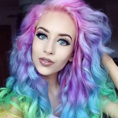 Ombre And Rainbow Color Hair Trend In This Spring And Summer