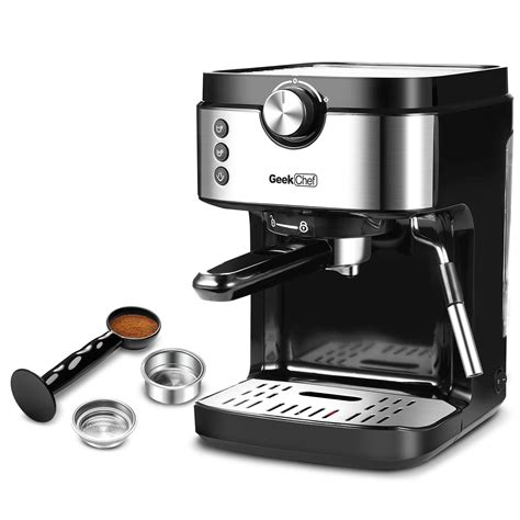 Geek Chef Espresso Machine 20 Bar Coffee Machine With Foaming Milk