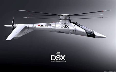 Futuristic Helicopter Concept Art