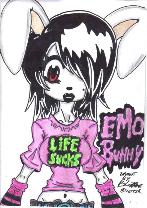 Emo Bunny By Blackheadgehog On Deviantart