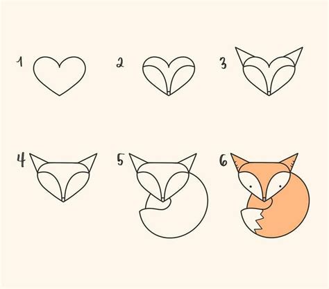 How To Draw A Fox Easy Drawings Fox Drawing Easy Simple Doodles