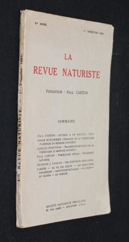 Revue Naturiste Collectibles Abebooks