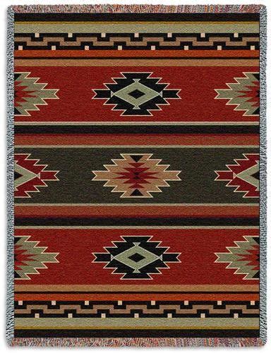 Hualapai Southwest Tapestry Throw Blanket Afghan Navajo Pueblo Indian