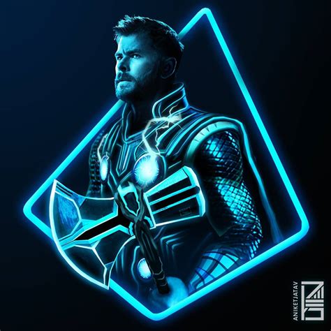 Neon Thor Wallpapers Wallpaper Cave