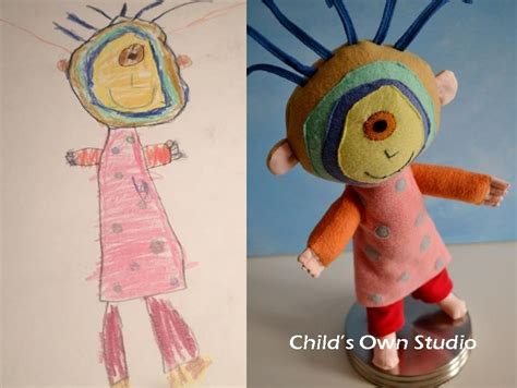 Turn Childs Drawing Into Stuffed Animal