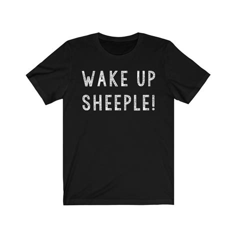 Wake Up Sheeple Shirt Sheeple Meme Follow The Herd Funny Etsy