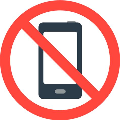 No Mobile Phones Emoji for Facebook, Email & SMS | ID#: 8043 | Emoji.co.uk png image