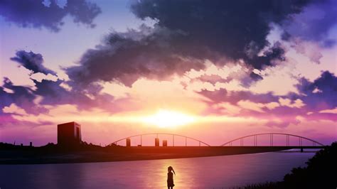 Anime Sunset K Wallpapers Wallpaper Cave