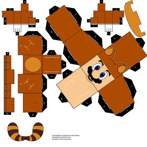 Tanooki Mario Papercraft Cubeecraft By Jmk3482 On Deviantart