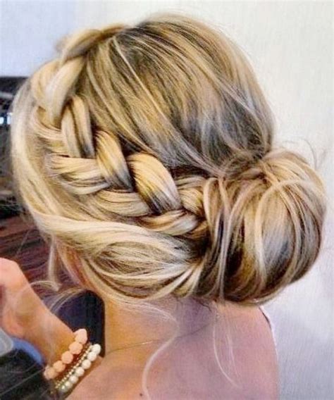 Easy Braided Updo Hairstyle Hi Miss Puff