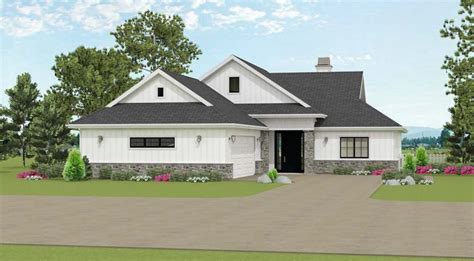 3 Bed House Plan With Courtyard Entry Garage 28900jj Architectural