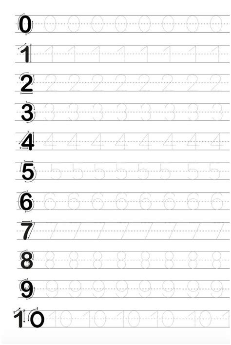 Letter And Number Practice Sheets