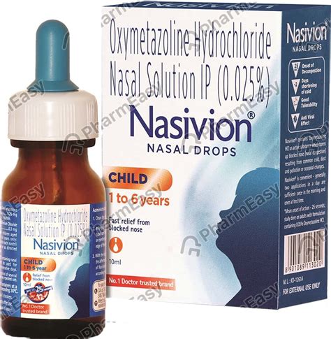 Nasivion 0025 Nasal Drop 10 Uses Side Effects Price And Dosage