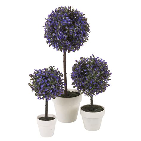 Poking small flowers inside the single ball. Decorative Artificial Outdoor Ball Plant Tree Pot Colour Small Medium Large | eBay