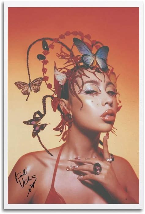 Amazon XIaoMa Kali Uchis Poster Red Moon In Venus Album Minimalist