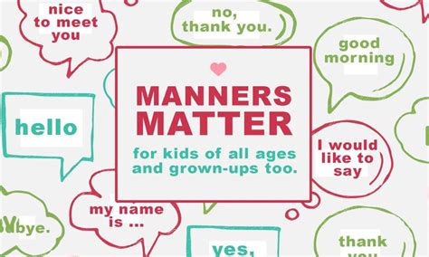 Manners Matter Joy Magazine