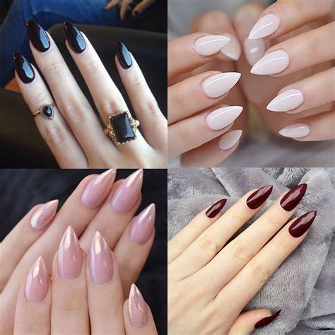 oval short acrylic nails tips color short acrylic nails