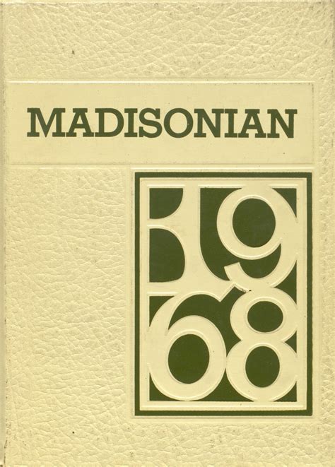 1968 Yearbook From Madison High School From Madison Illinois For Sale