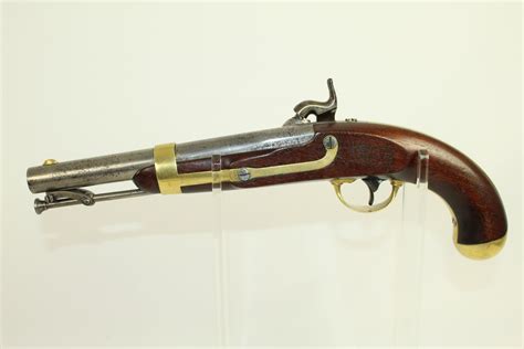 U S H Aston Percussion Dragoon Pistol Antique Ancestry Guns