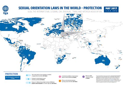 Mapa de las leyes de orientación sexual en el mundo dónde se criminaliza la homosexualidad y