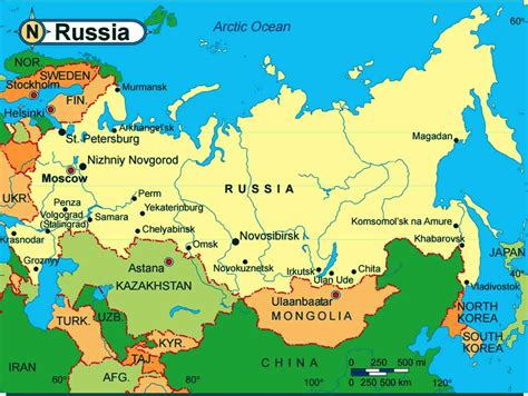 La Carte De La Russie Info ≡ Voyage Carte Plan